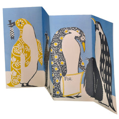 Cambridge Imprint Penguins In Kimonos Blank Card