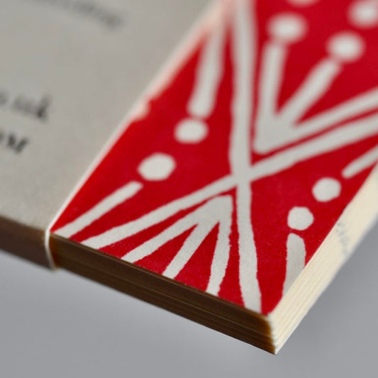Cambridge Imprint Lined Pocket Notebook Selvedge Madder