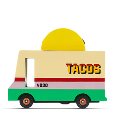 Candylab Taco Van Wooden Diecast Toy Car