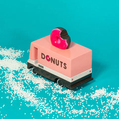 Candylab Donut Van Wooden Diecast Toy Car