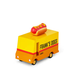 Candylab Hot Dog Van Wooden Diecast Toy Car