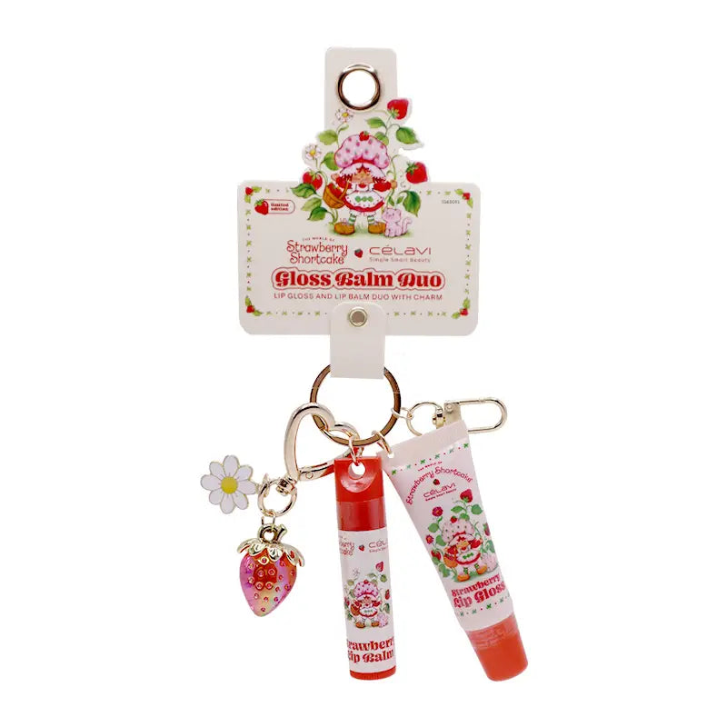 Celavi Strawberry Shortcake Gloss Balm Duo with Charms