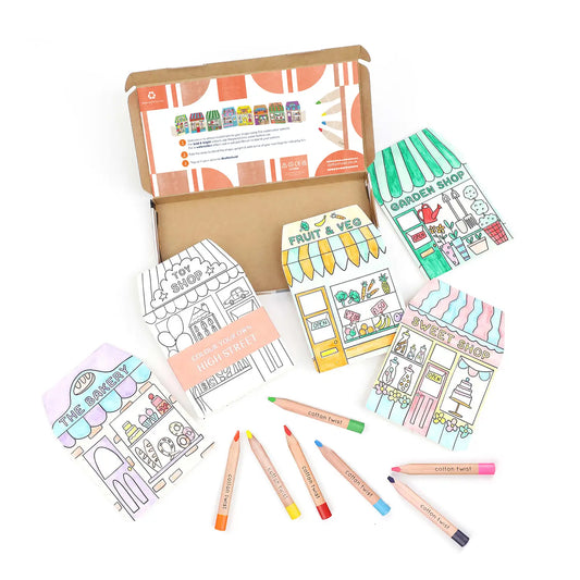 Cotton Twist Colour Your Own High Street Kit with Watercolour Pencils
