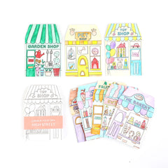 Cotton Twist Colour Your Own High Street Kit with Watercolour Pencils