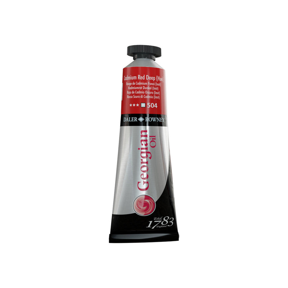 Daler Rowney Georgian Oil Colour 38ml Cadmium Red Deep (Hue)