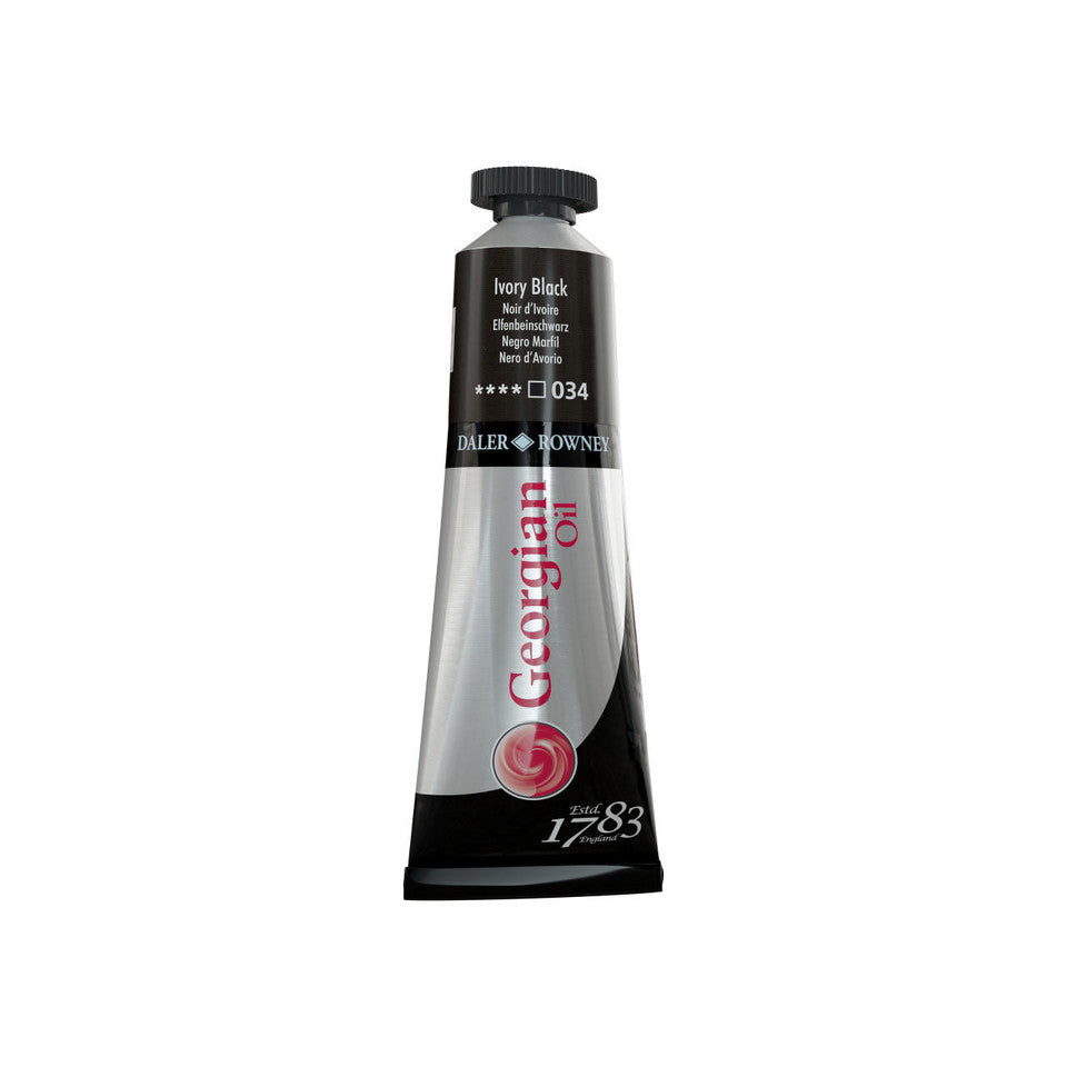 Daler Rowney Georgian Oil Colour 38ml Ivory Black