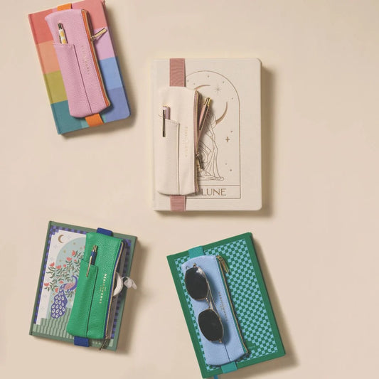 Designworks Collective Ink Pen Pouch - Cream + Taupe