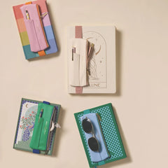 Designworks Collective Ink Pen Pouch - Cream + Taupe