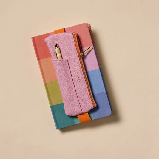 Designworks Collective Ink Pen Pouch - Pink + Orange