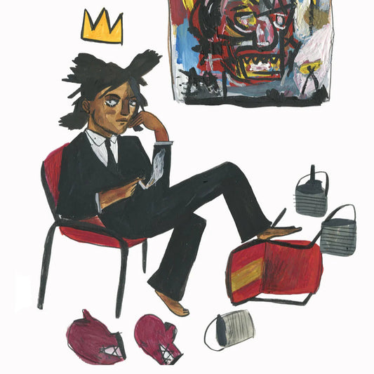 Dick Vincent Illustration Jean Michel Basquiat Print