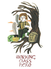 Dick Vincent Illustration Working Class Hero Print