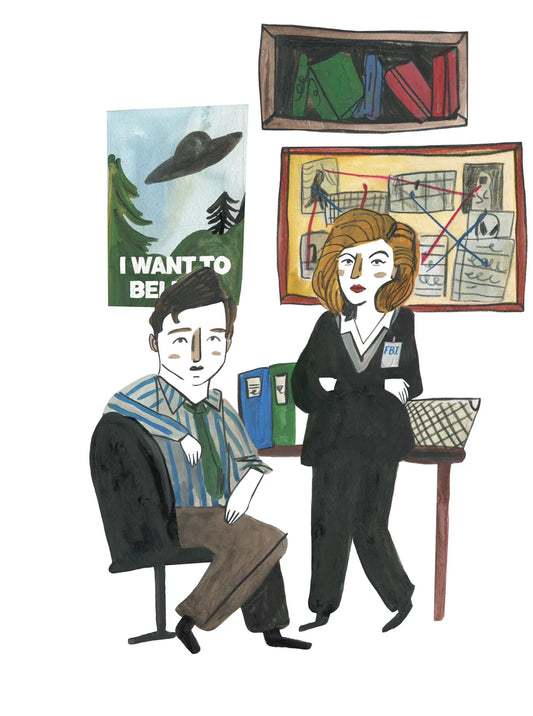 Dick Vincent Illustration The X Files Print