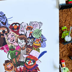 Dick Vincent Illustration It’s Time To Start The Music Print