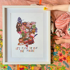 Dick Vincent Illustration It’s Time To Start The Music Print