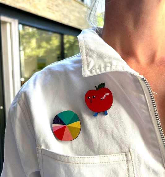 Donna Wilson Colour Wheel Pin Badge