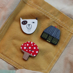 Donna Wilson Cottage Pin Badge