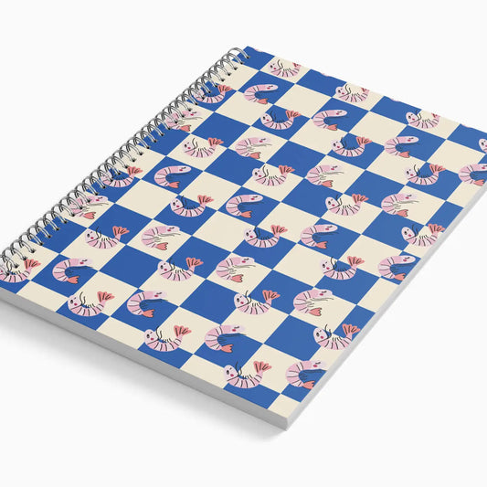 Eat the Moon Prawn Lined Notebook