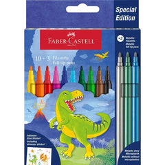 Faber-Castell Wallet of 13 Coloured Felt-Tip Pens