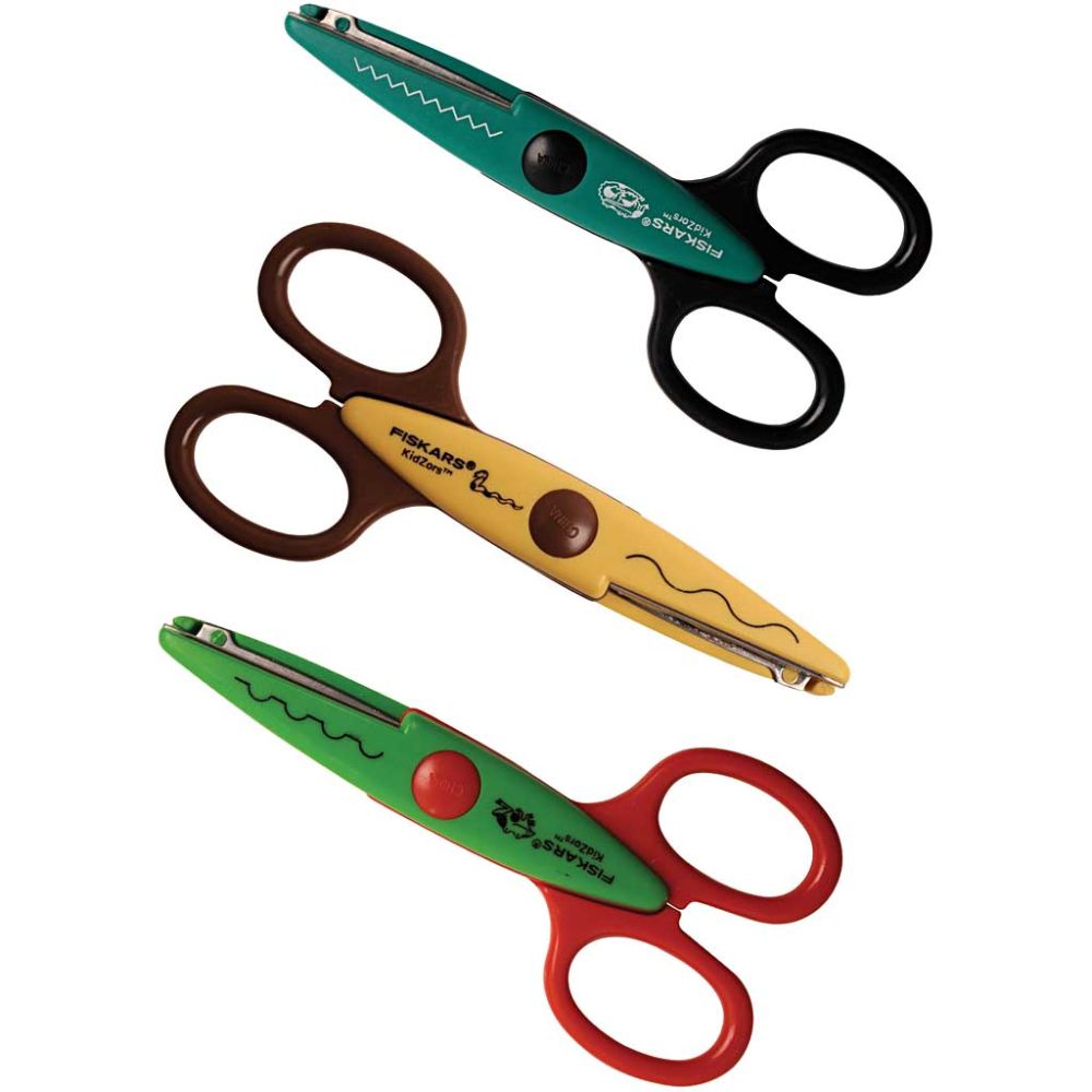 Fiskars Kidzors Pattern Scissors 3 piece set