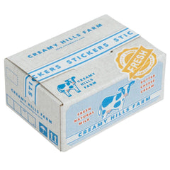 Japanese HACO Sticker Box Creamy Hills Farm