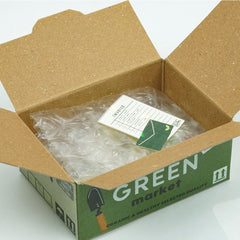 Japanese HACO Sticker Box Green Market