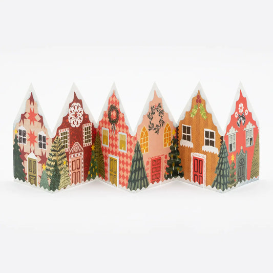 Hadley Christmas Houses Concertina Card