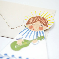 Hadley Blue Angel Fold-Out Card