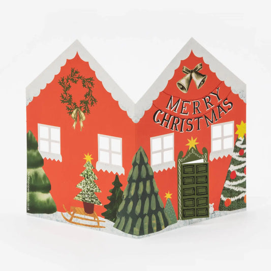 Hadley Christmas House Card