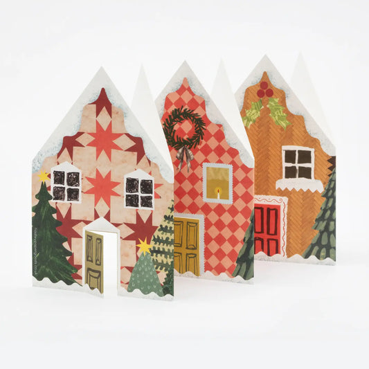 Hadley Christmas Houses Concertina Card