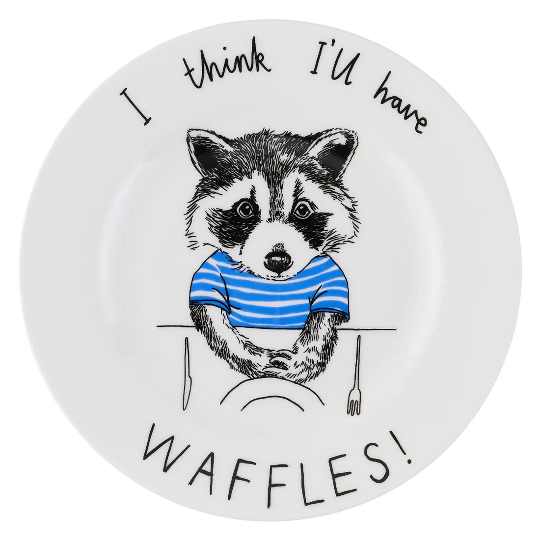 Jimbobart 'I Think I'll Have Waffles!' Side Plate