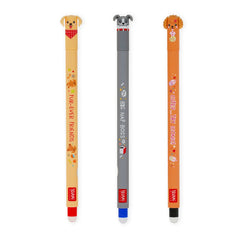 Legami Set of 3 Erasable Pens Fur-ever Friends