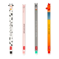 Legami Farm Sweet Farm Set of 4 Erasable Gel Pens