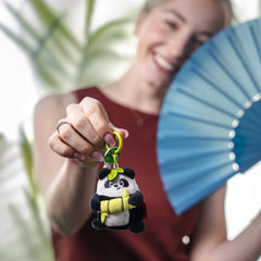 Legami Panda Plush Key Ring