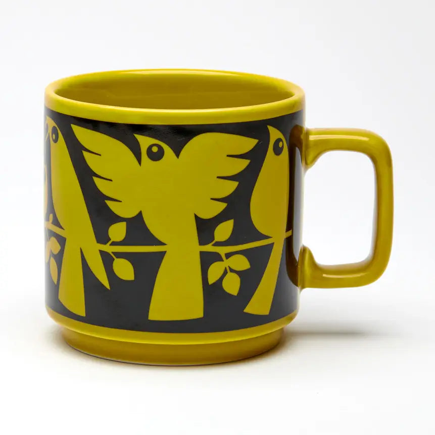 Magpie x Hornsea Bird Mug Chartreuse