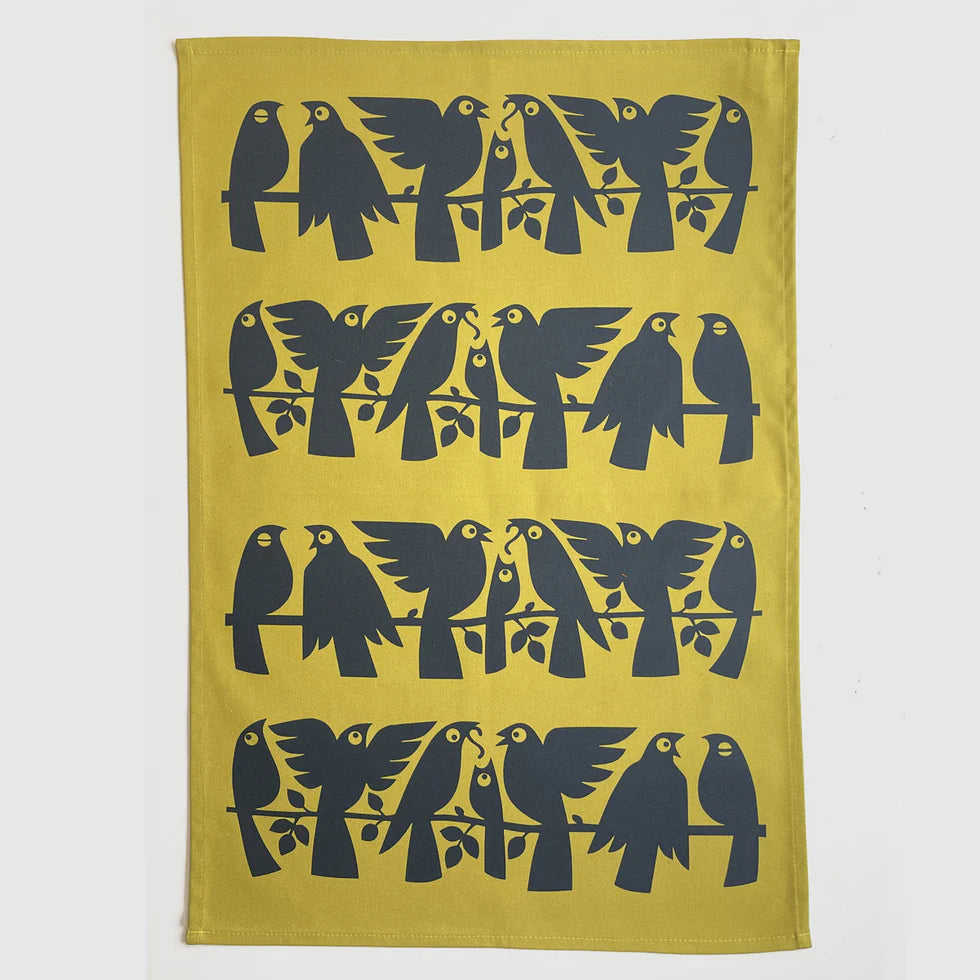Magpie x Hornsea Birds Tea Towel