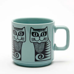 Magpie X Hornsea Cat Mug Teal *BACK IN STOCK 10/9/26*