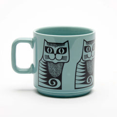 Magpie X Hornsea Cat Mug Teal *BACK IN STOCK 10/9/26*
