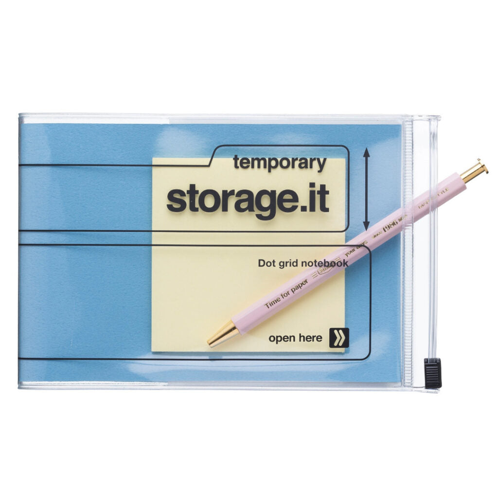 Mark's Inc A6 Dot Grid Storage.It Notebook Blue