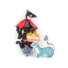 Miss Ella's Bibli the Badger Librarian and the Singing Stoat DIY Kit