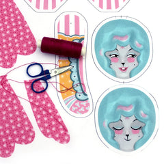 Miss Ella's Mewky the Circus Ringmaster Cat Bunny DIY Kit