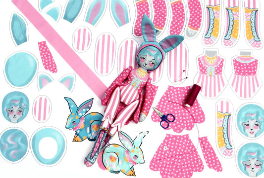 Miss Ella's Mewky the Circus Ringmaster Cat Bunny DIY Kit