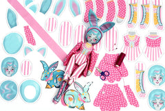 Miss Ella's Mewky the Circus Ringmaster Cat Bunny DIY Kit