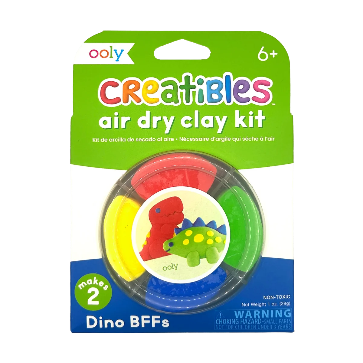 OOLY Creatibles Mini Air Dry Clay Kit Dino BFFs