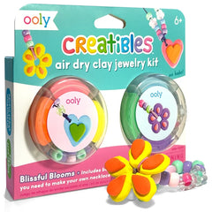 OOLY Creatibles Air Dry Clay Jewelry Kit Blissful Blooms