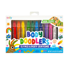 OOLY Body Doodlers - Face & Body Crayons Set of 12