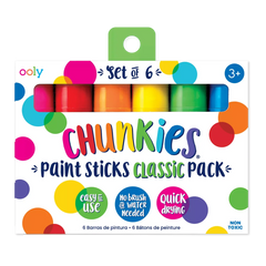 OOLY Chunkies Paint Sticks Classic Set of 6