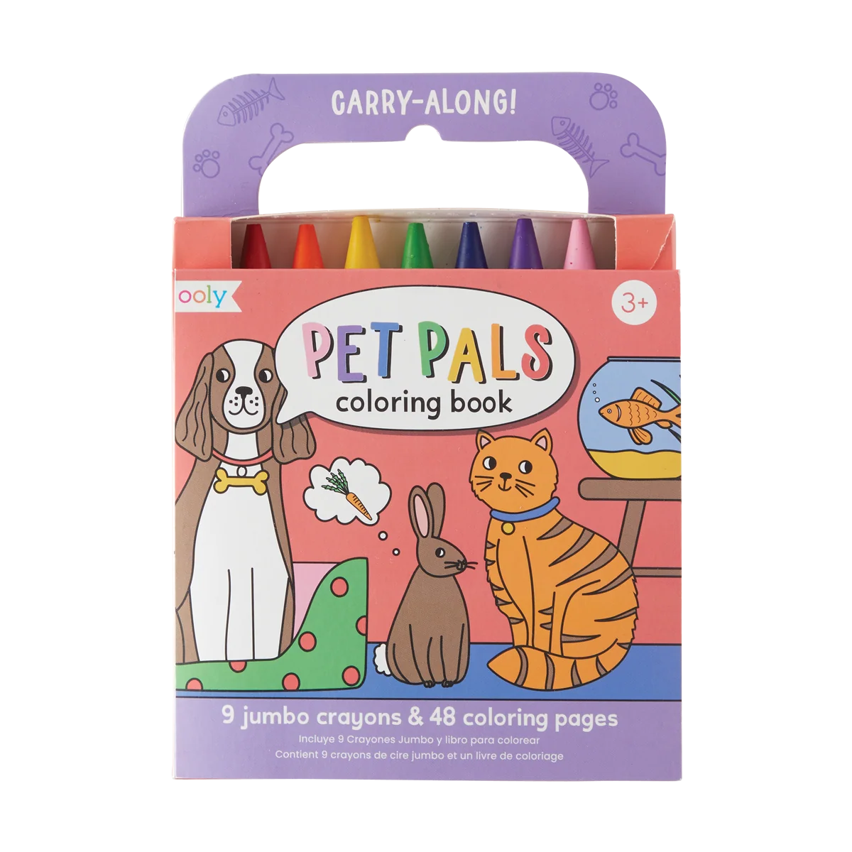 OOLY Carry Along! Pet Pals Colouring Book and Crayon Set
