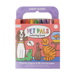 OOLY Carry Along! Pet Pals Colouring Book and Crayon Set