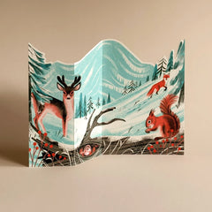 Olive Press Winter Hike 3D Christmas Card
