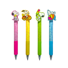 OOLY x Peanuts Black Ink Retractable Gel Pens Set of 4